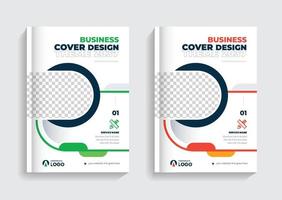 plantilla de portada de folleto de negocios corporativos. diseño de portada corporativa diseño de tema abstracto colorido creativo y moderno tema de páginas vector