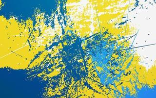 textura grunge abstracta fondo azul y amarillo vector