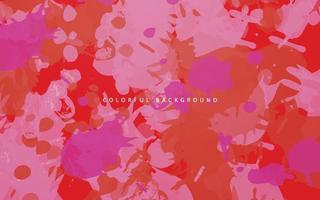 Abstract red color splash background vector