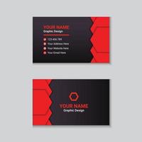 Creative and Clean Business Card Template Design vector