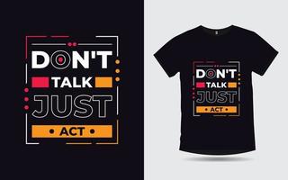 citas motivacionales tipografía creativa diseño moderno de camisetas vector