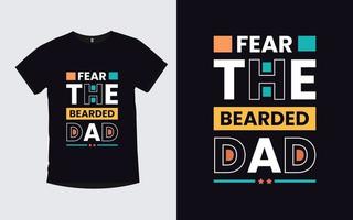 Father trendy quotes modern typography t shirt design vector