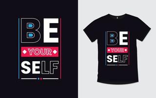 citas motivacionales diseño de camiseta de tipografía moderna vector