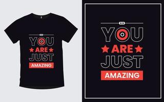 Inspirational quotes typography modern trendy t shirt design vector