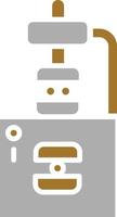 Pressure Machine Icon Style vector