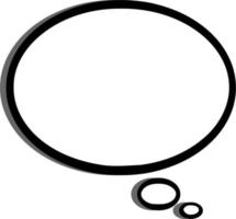 simple speech bubble vector