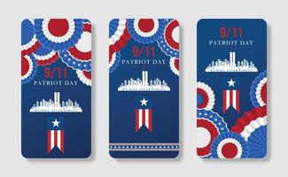 Mobile phone american flag illustration for Patriot Day in United States. Celebrate annual in September 11. We will never forget.We remember. Memorial day.Patriotic american elements.Vector vector