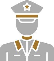 Army Captain Icon Style vector