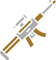 estilo de icono de rifle de francotirador vector