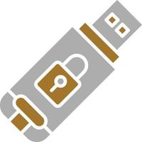 Usb Drive Icon Style vector