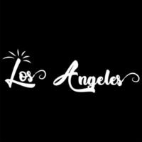 Los Angeles Word Art vector