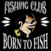 Fishing Club Sign vector