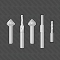 Brad Point Drill Bits many size  vector illustration