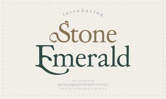 Typography Luxury classic lettering serif fonts decorative vintage retro concept. Elegant wedding alphabet vector