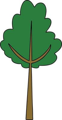 quirky hand drawn cartoon tree
