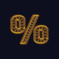 Golden numbers set. Vector 3d illustration. Realistic shiny characters. Isolated digits. Decoration elements for banner, cover, birthday or anniversary party invitation design