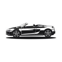 cabriolet car vector design