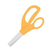 Scissors on white background. School supplies. Flat design. vector