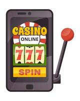 Slot machine on mobile phone