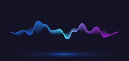 Abstract motion wave line. Gradient line background vector design.