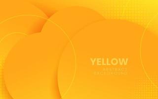 Dynamic fluid abstract background. Orange color 3D style vector