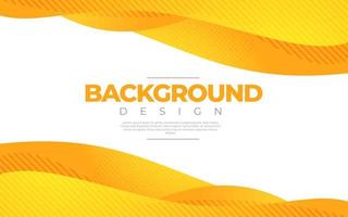 Dynamic fluid background. Orange color 3D style vector eps10