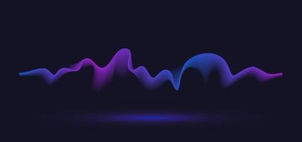 Abstract motion wave line. Gradient line background vector design.