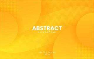 Dynamic fluid abstract background. Orange color 3D style vector