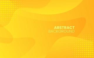 Dynamic fluid abstract background. Orange color 3D style vector