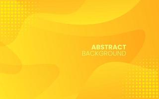 Dynamic fluid abstract background. Orange color 3D style vector