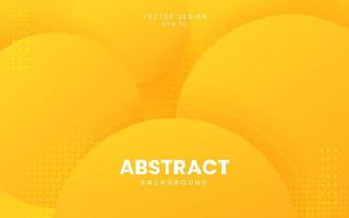 Dynamic fluid abstract background. Orange color 3D style vector