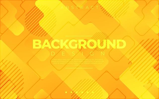 Dynamic fluid background. Orange color 3D style vector eps10