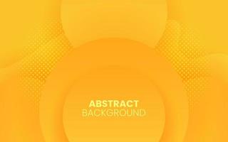 Dynamic fluid abstract background. Orange color 3D style vector