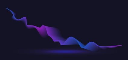 Abstract motion wave line. Gradient line background vector design.