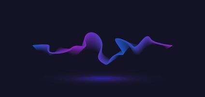 Abstract motion wave line. Gradient line background vector design.