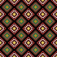 seamless ethnic pattern tribal pattern Designed with vintage geometric shapesillustration photo