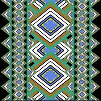 Seamless pattern of traditional tribal people designed with geometric shapes for making, illustrating, making shirts, yarns, garments, embroidery designs. photo