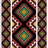 seamless ethnic pattern tribal pattern Designed with vintage geometric shapesillustration photo