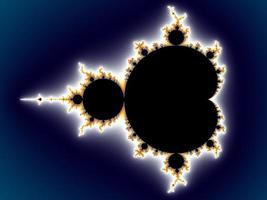 Beautiful zoom into the infinite mathematical mandelbrot set fractal. photo