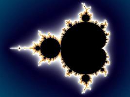 Beautiful zoom into the infinite mathematical mandelbrot set fractal. photo