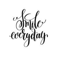 Smile everyday.Can be used for t-shirt print, mug print, pillows, fashion print design, kids wear, baby shower, greeting and postcard. t-shirt design vector