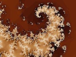 hermoso zoom en el infinito conjunto matemático mandelbrot fractal. foto