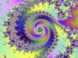 Beautiful zoom into the infinite mathematical mandelbrot set fractal. photo