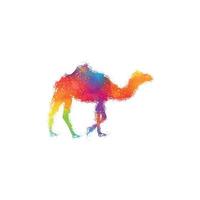 diseño de camiseta de impresión de arte digital de vector de ilustración de camello