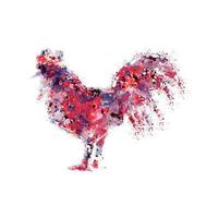 Rooster vector illustrationdigital art wall art shirt print