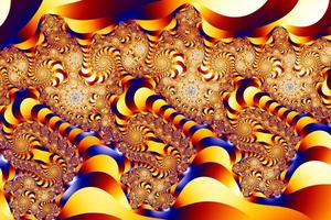 Beautiful zoom into the infinite mathematical mandelbrot set fractal. photo