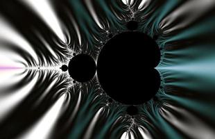 Beautiful zoom into the infinite mathematical mandelbrot set fractal. photo