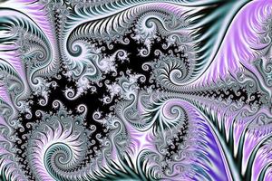 Beautiful zoom into the infinite mathematical mandelbrot set fractal. photo