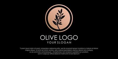 Olive vector icon illustration logo design template