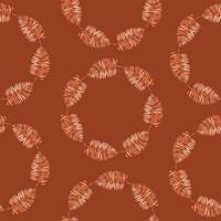 Tropical seamless pattern with frame of palms leaves. Terracotta watercolor beach art with gold glitter brush. Burnt orange hand painted illustration for wrapping paper, textile or wallpaper design